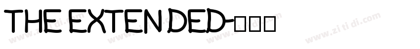 THE EXTEN DED字体转换
